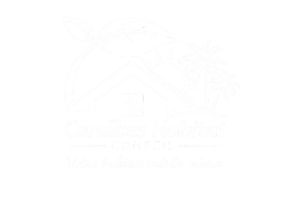 Logo Blanc Caraibeshabitatconseil
